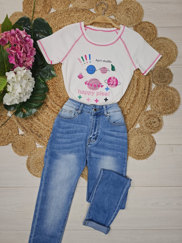Maglia di cotone con stampa&nbsp;