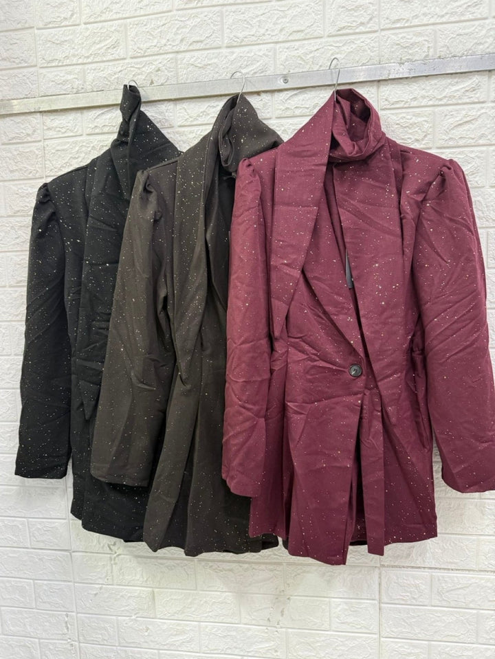 Abito in lurex con bottoni inclusa la cintura Bordo Level Stores