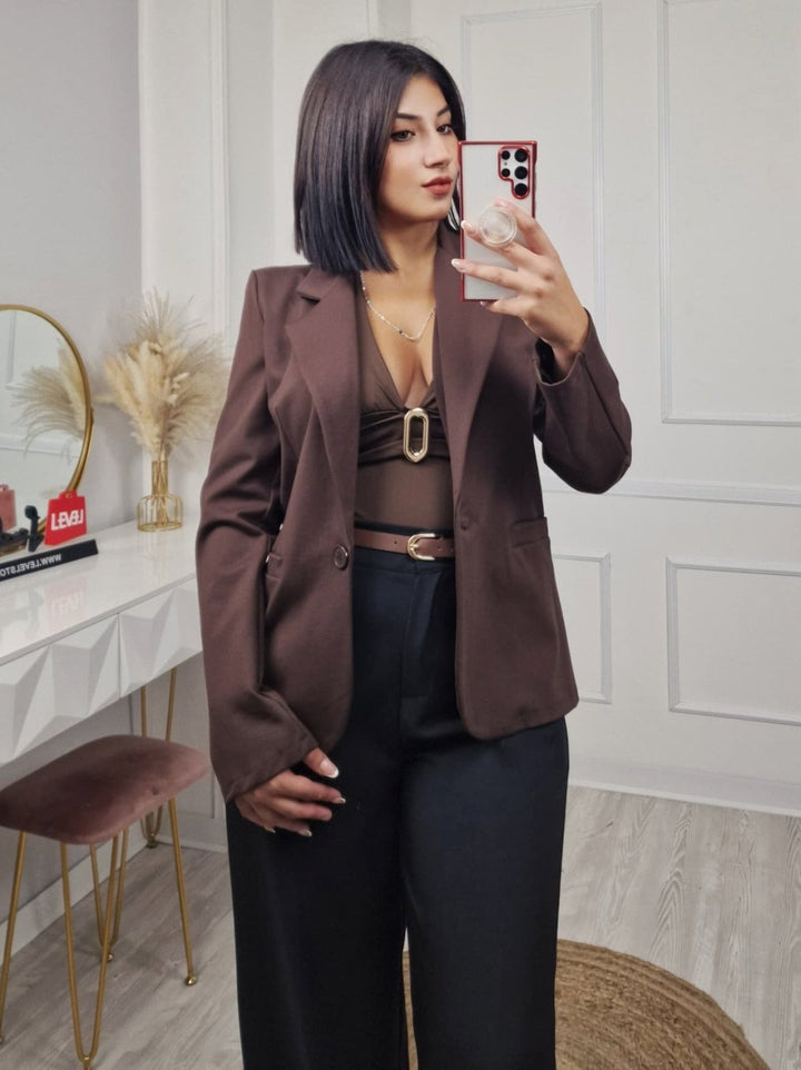 Body con coppe preformate aderente elasticizzato Nero Level Stores