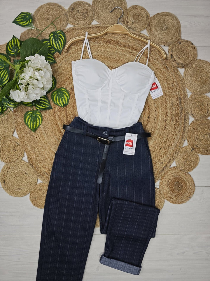 body con coppe preformate con bretelle aderente elasticizzato Marrone Level Stores