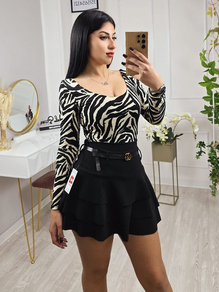 Body con fantasia animali - Zebra - Level Stores