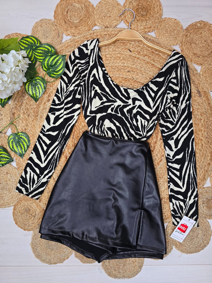 Body con fantasia animali - Zebra - Level Stores