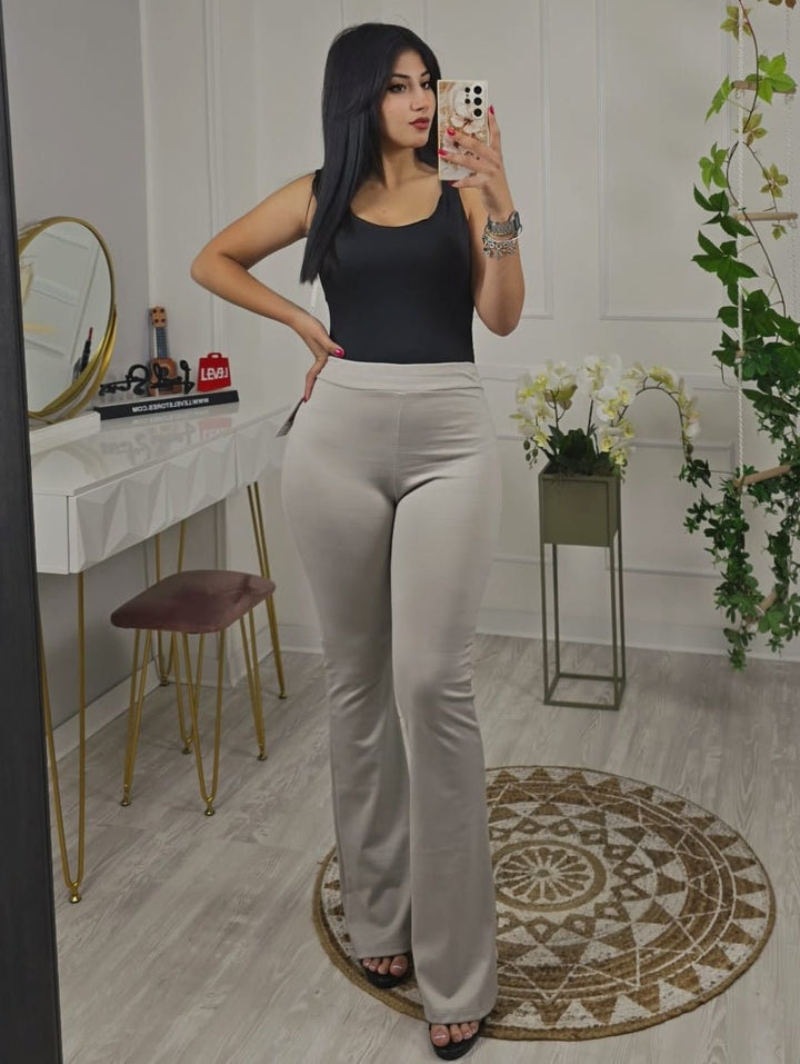 Body in lycra girocollo aderente - Celeste - Level Stores