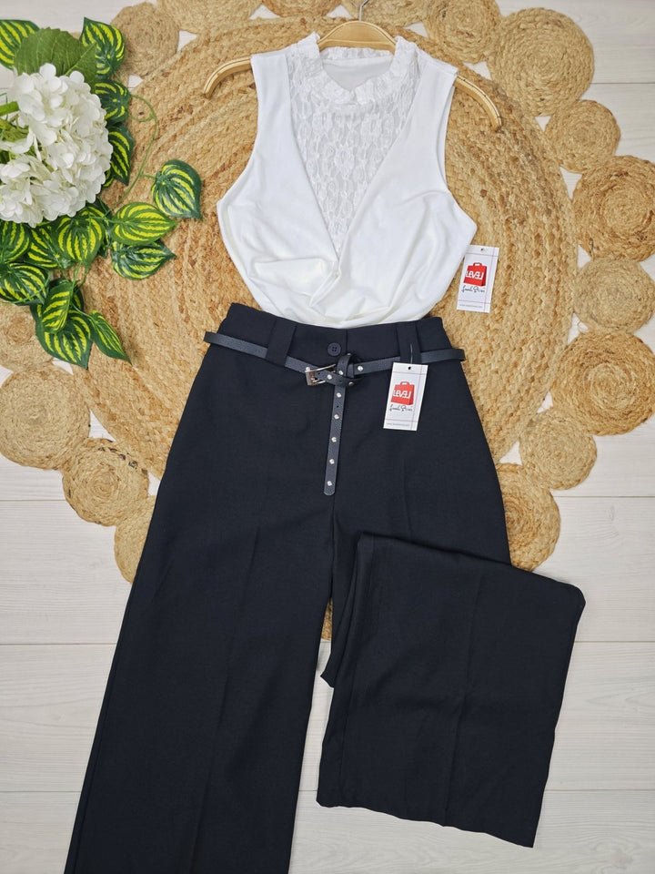 body in pizzo aderente elasticizzato Bianco Level Stores
