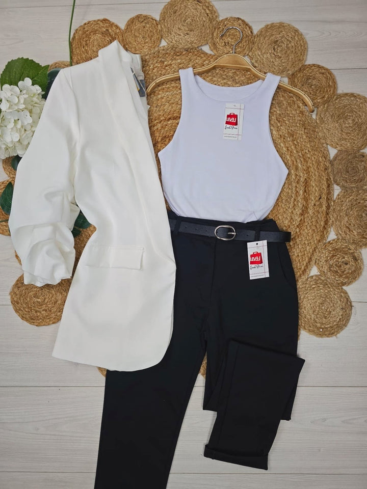 Body modello zara elasticizzato - Nero - Level Stores