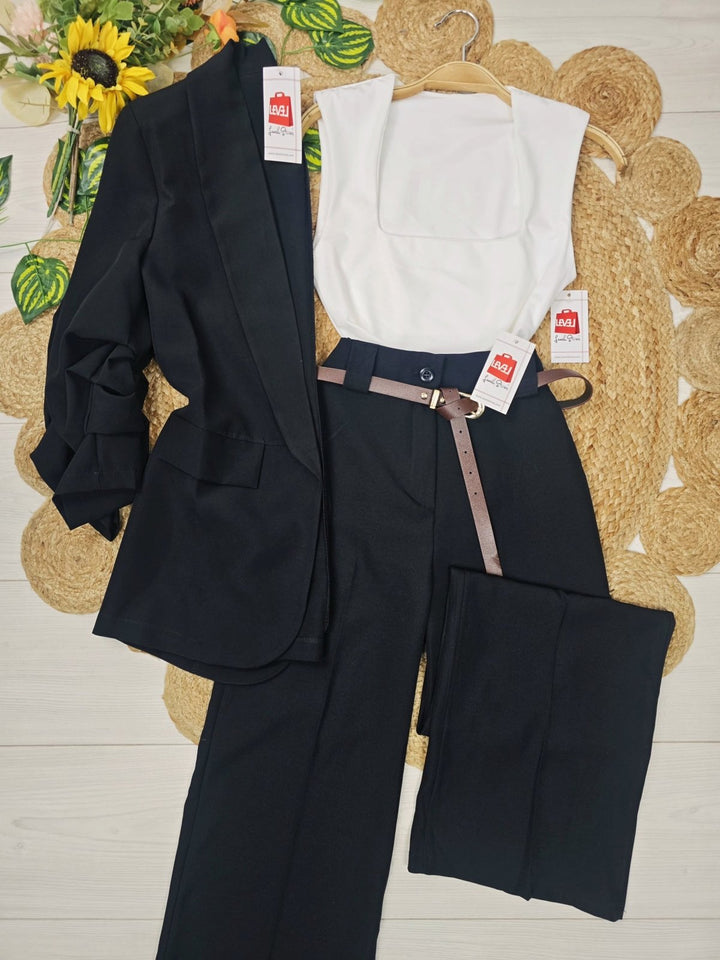 Body Scollo quadrato elasticizzato Aderente Marrone Level Stores