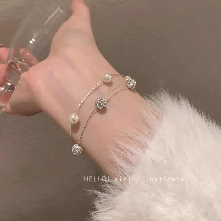 Bracciale&nbsp;con perle - Argento - Level Stores