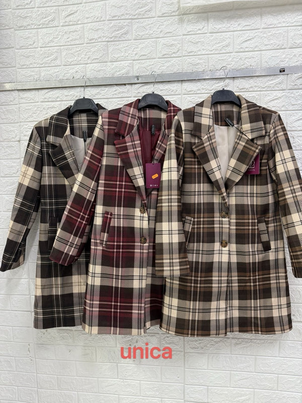 Cappotto in panno con bottone e tasche pesante morbido e caldo Nero Level Stores