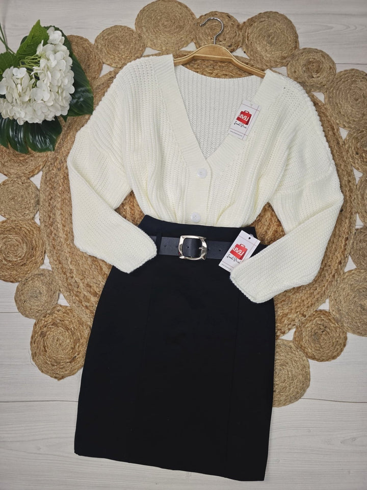 Cardigan in maglia Marrone Level Stores