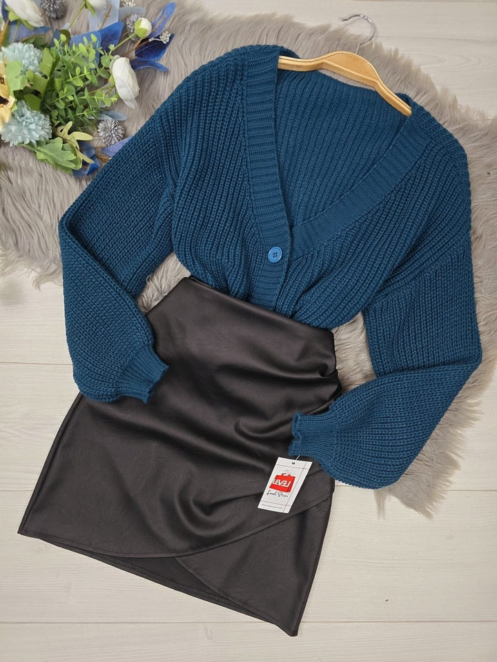 Cardigan in maglia - Nero - Level Stores