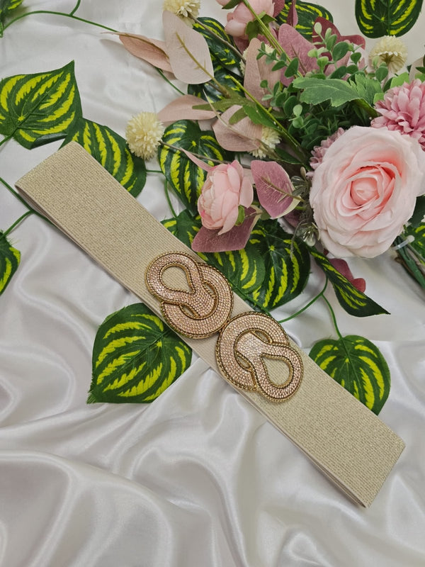 Cintura con fascia elastica Strass Oro Oro Level Stores