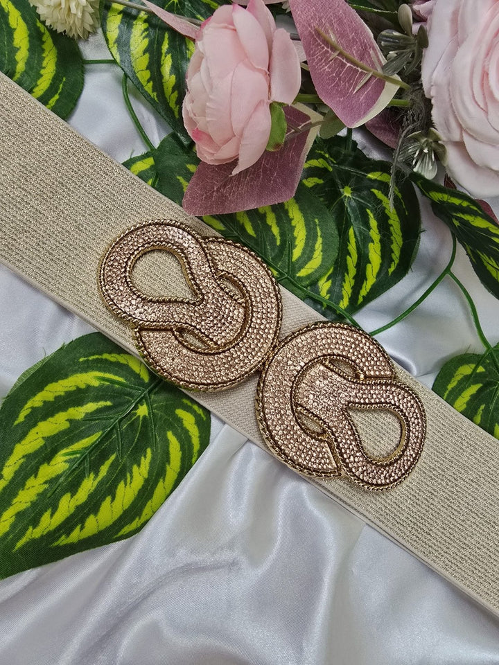 Cintura con fascia elastica Strass Oro Oro Level Stores