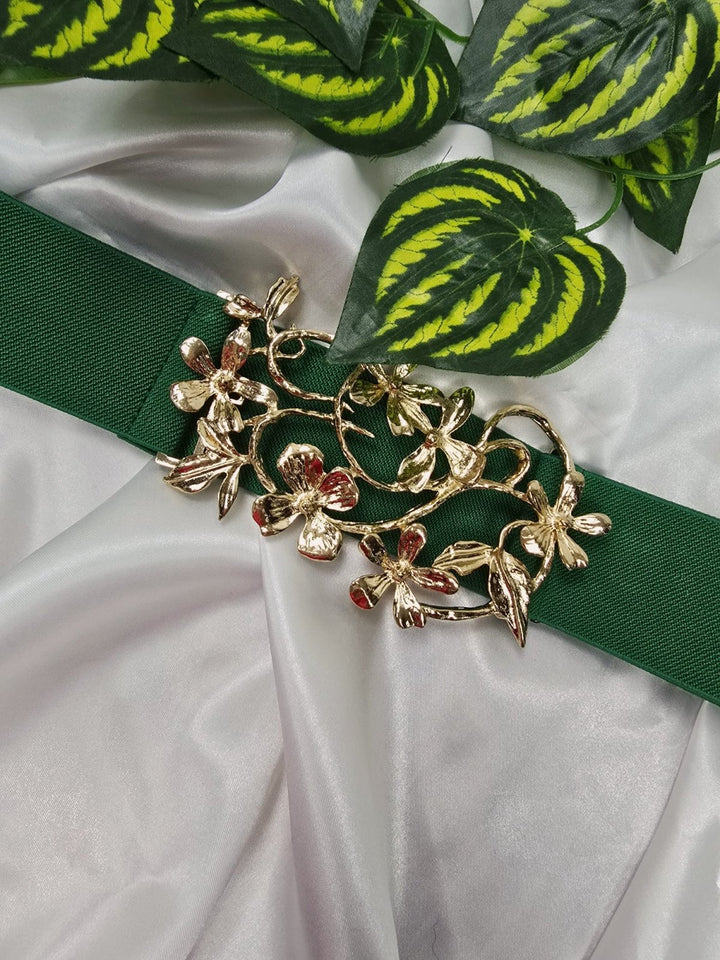 Cintura con fascia elastica Verde gucci - Verde gucci - Level Stores