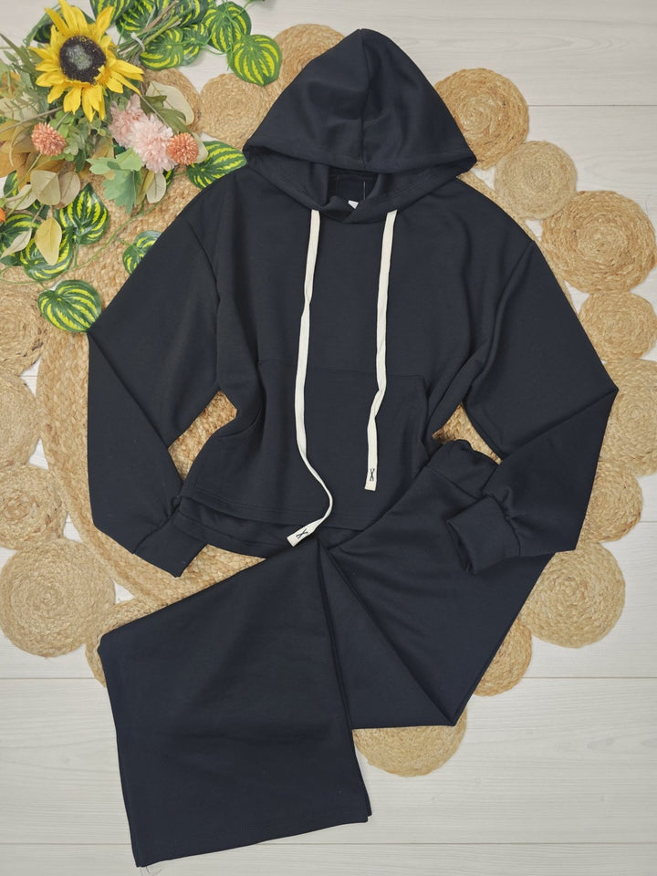 Completo tuta formato da felpa con cappuccio e pantaloni con elastico in vita Bordo Level Stores
