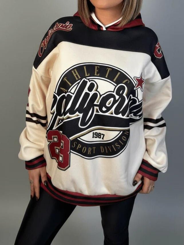 Completo tuta formato da felpa felpato con cappuccio e leggins in lycra elasticizzato Nero Level Stores