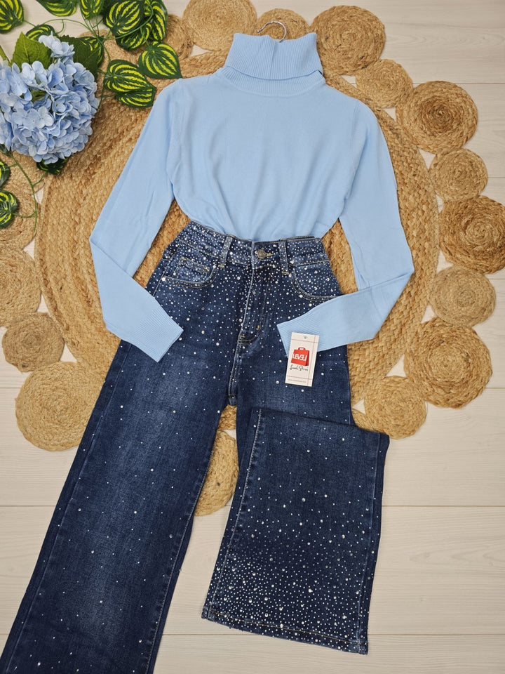 Dolcevita di maglione morbido Prugna Level Stores