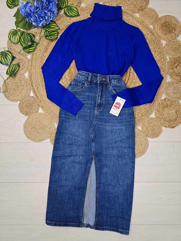 Dolcevita di maglione morbido Prugna Level Stores