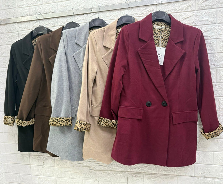 Giacca in panno fodera Bottoni Marrone Level Stores