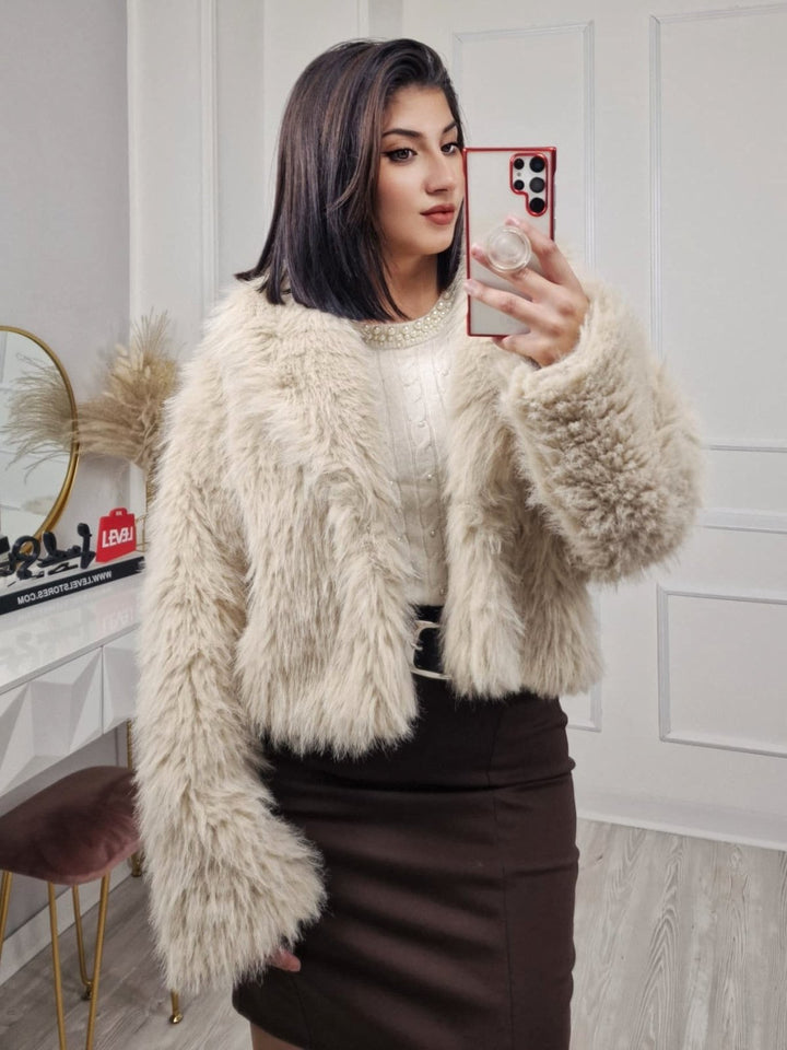 Gonna inclusa la cintura elasticizzata Marrone Level Stores