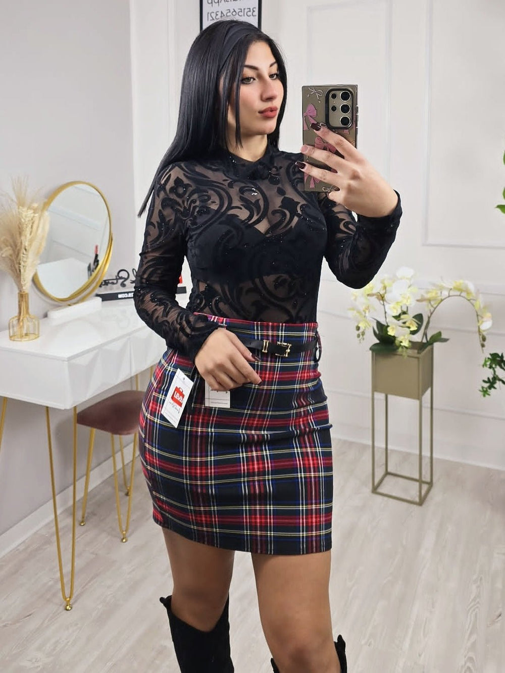 Gonna Scozzese Gonnellino Scozzese Donna Acquista Gonna Da Donna