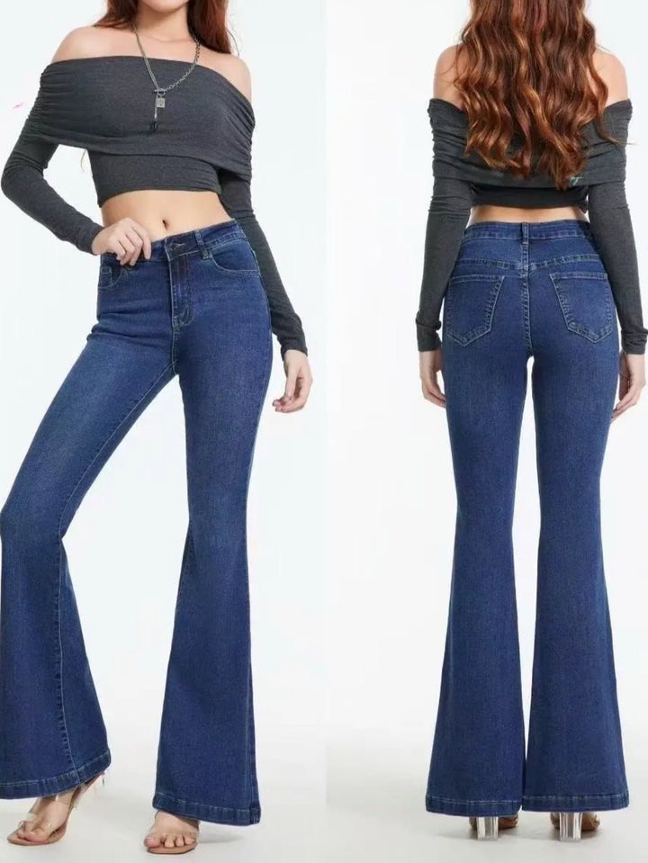Jeans a zampa elasticizzato Jeans scuro Level Stores