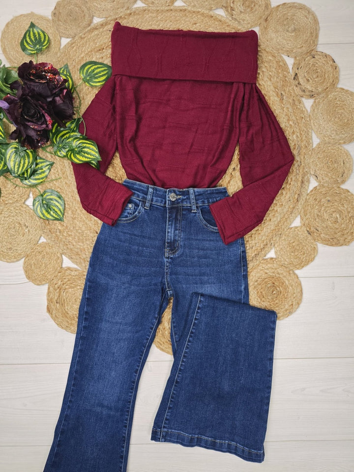 Jeans a zampa elasticizzato Jeans scuro Level Stores
