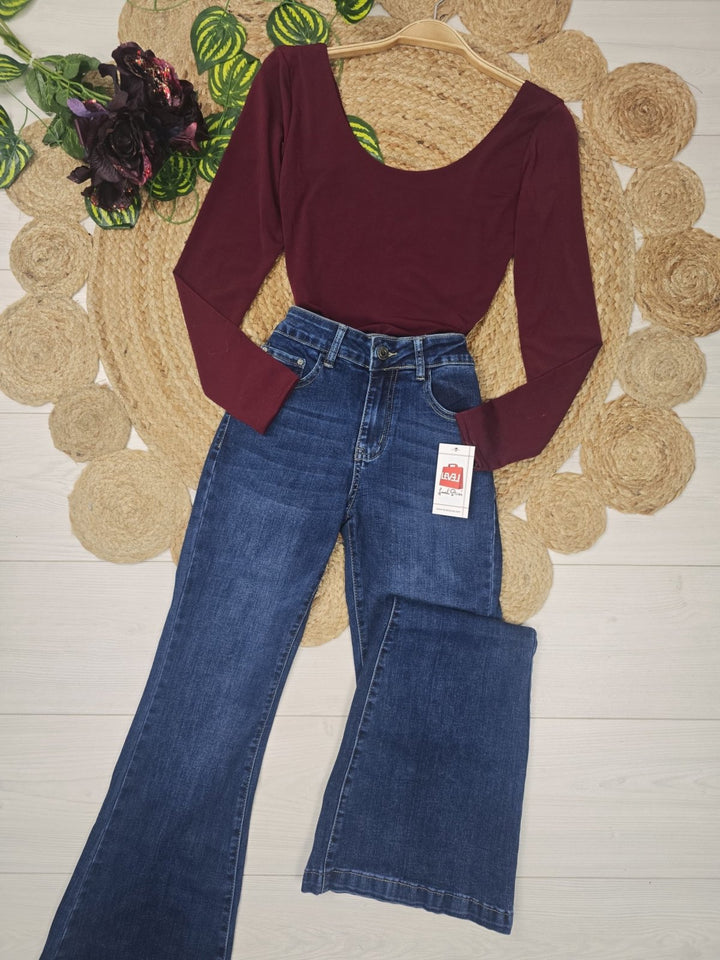 Jeans a zampa elasticizzato Jeans scuro Level Stores