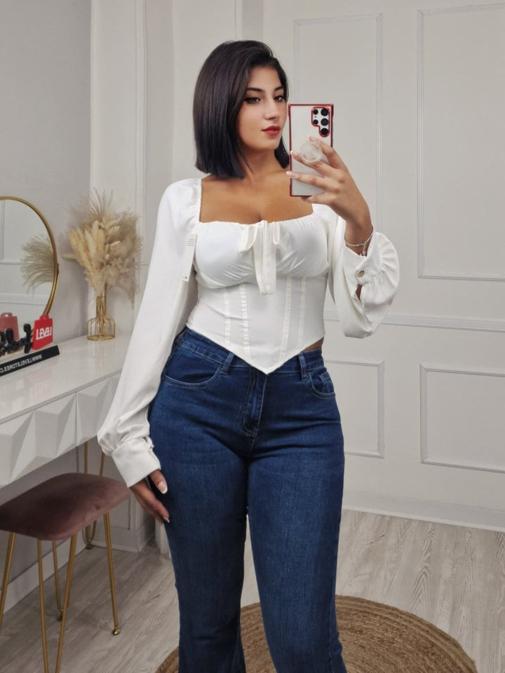 Jeans a zampa elasticizzato Jeans scuro Level Stores