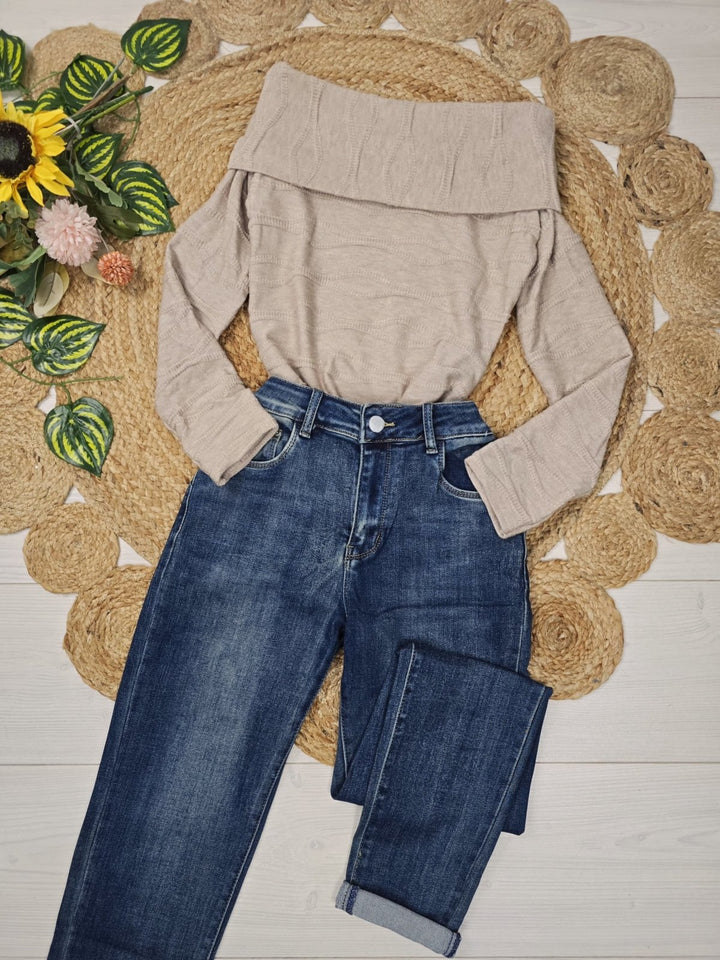 Jeans modello skinny elasticizzato Jeans scuro Level Stores