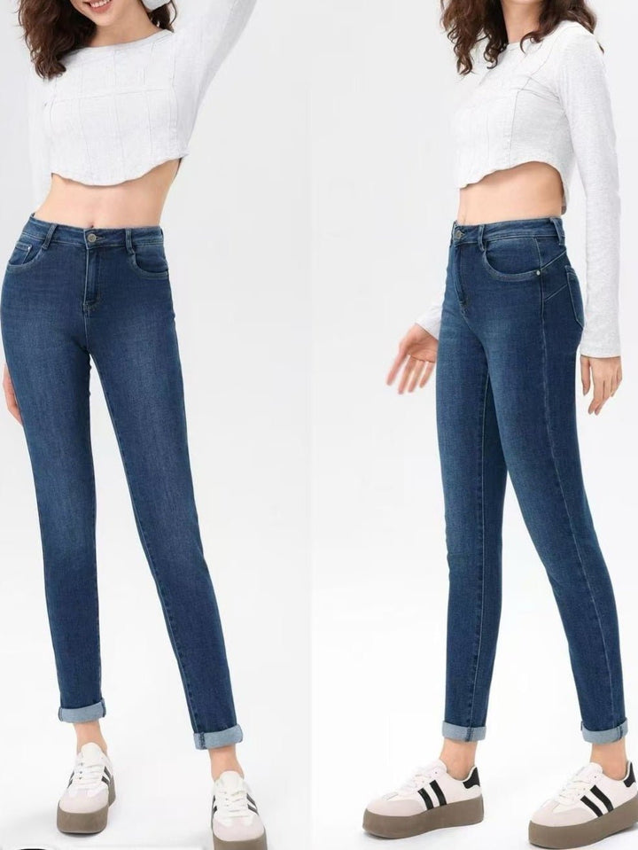 Jeans modello skinny elasticizzato Jeans scuro Level Stores