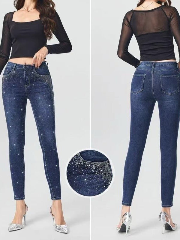 Jeans modello skinny Strass Jeans scuro Level Stores