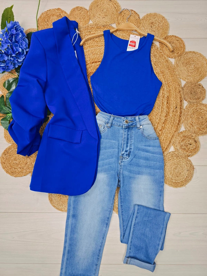 Jeans modello skinny tinta unita lavaggio chiaro Elasticizzato - Jeans chiaro - Level Stores
