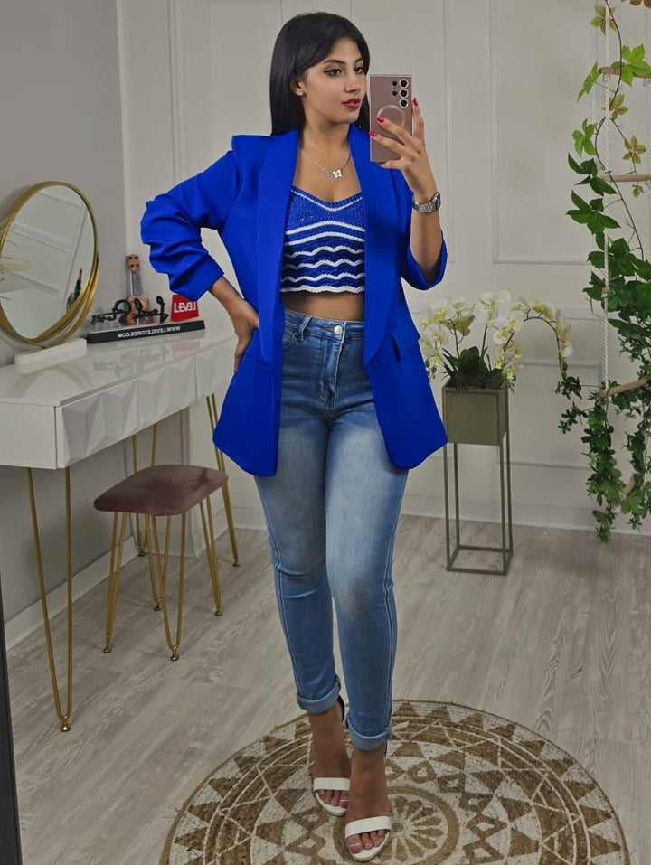Jeans modello skinny tinta unita lavaggio chiaro Elasticizzato - Jeans chiaro - Level Stores