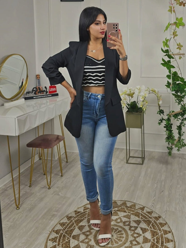 Jeans modello skinny tinta unita lavaggio chiaro Elasticizzato - Jeans chiaro - Level Stores