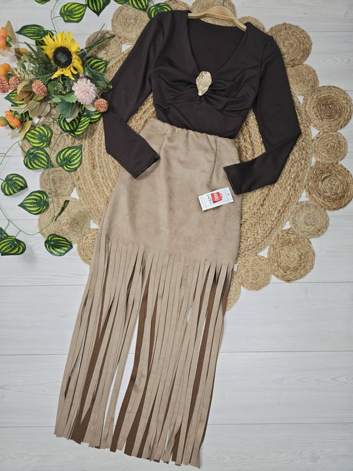 Maglia con manica lunga scollo a cuore elasticizzato Bianco Level Stores