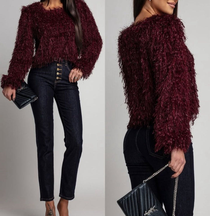 Maglia con piume morbido&nbsp; Bordo Level Stores