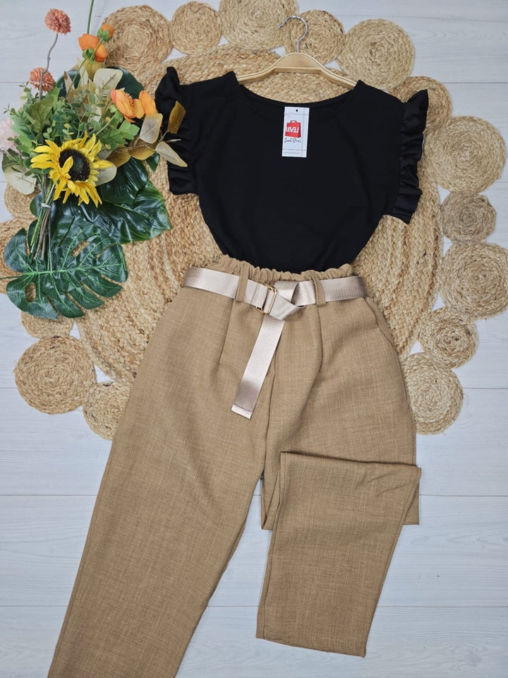 Maglia di cotone Casual - Nero - Level Stores