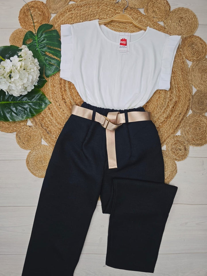 Maglia di cotone Casual - Nero - Level Stores