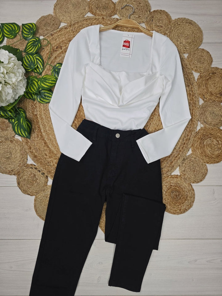 Maglia in lycra con coppe preformate manica lunga aderente elasticizzato Marrone Level Stores