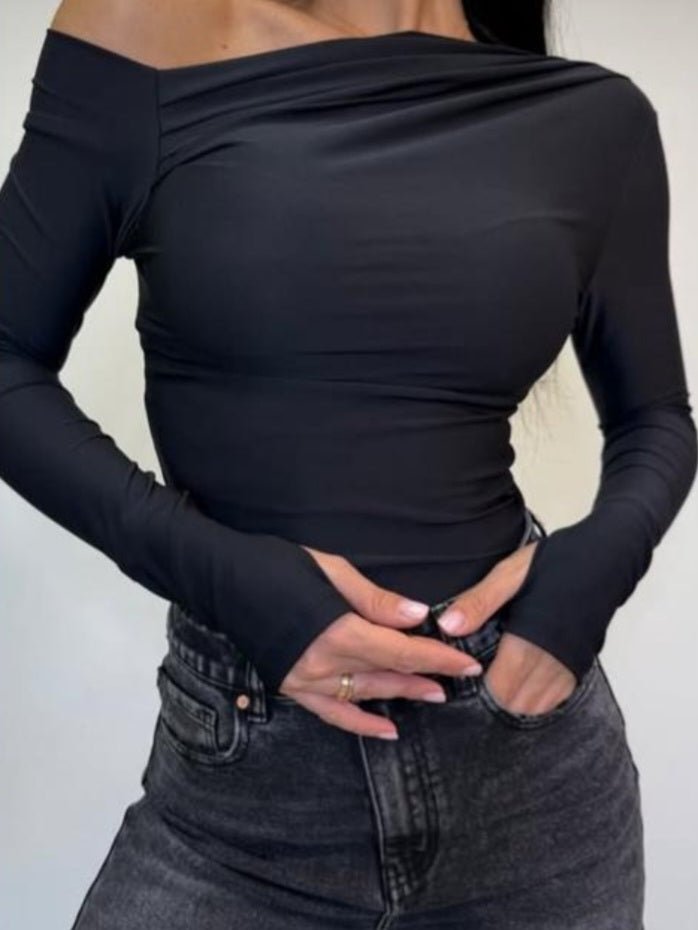 Maglia modello kim in lycra elasticizzato Marrone Level Stores