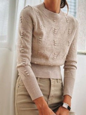 Maglione collo alto morbido e caldo Beige Level Stores