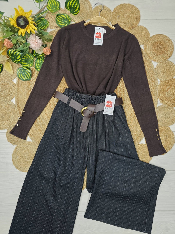Maglione girocollo modello Zara Con bottoni Morbido Caldo Bianco Level Stores