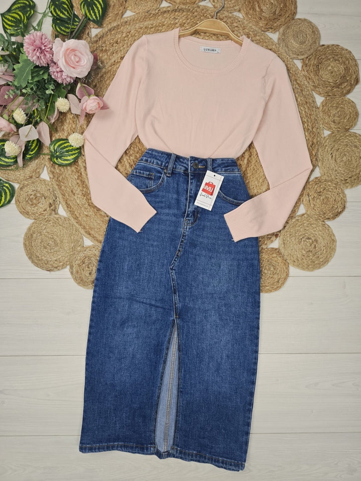 Maglione girocollo Morbodo Caldo Casual Rosa Level Stores