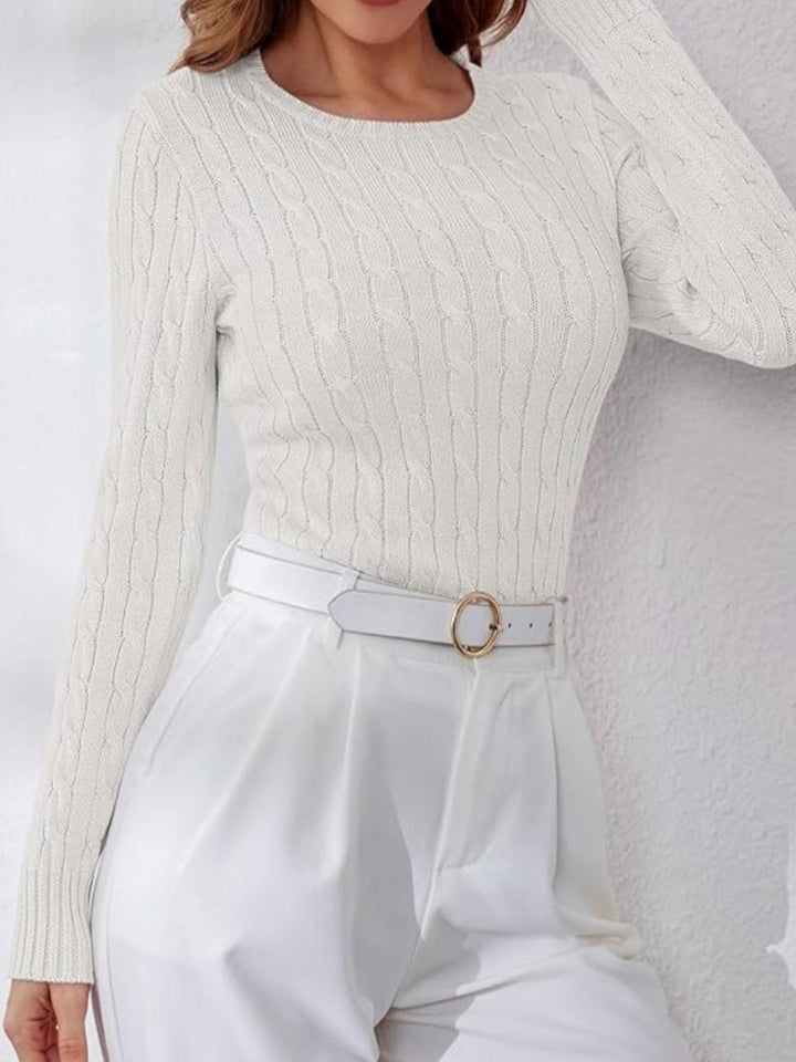 Maglione lunghezza normale con motivo a intreccio Nero Level Stores