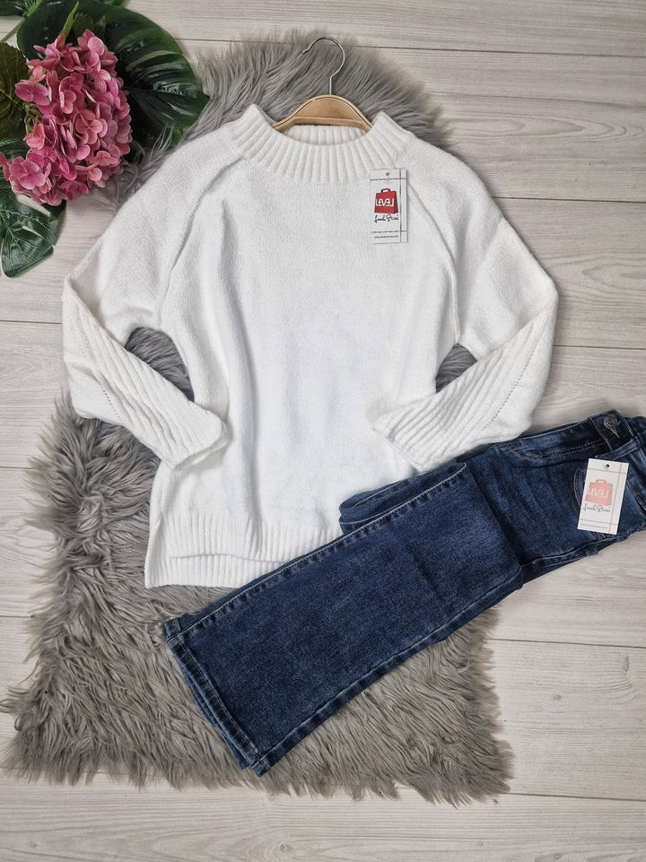 Maglione pesante - Bianco - Level Stores