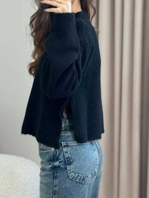 Maglione pesante morbido e caldo Nero Level Stores