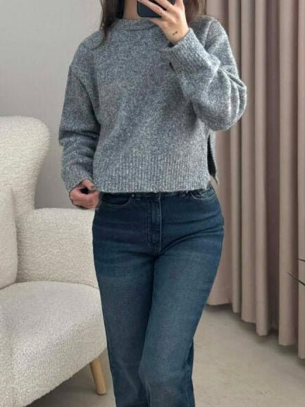 Maglione pesante morbido e caldo Grigio Level Stores