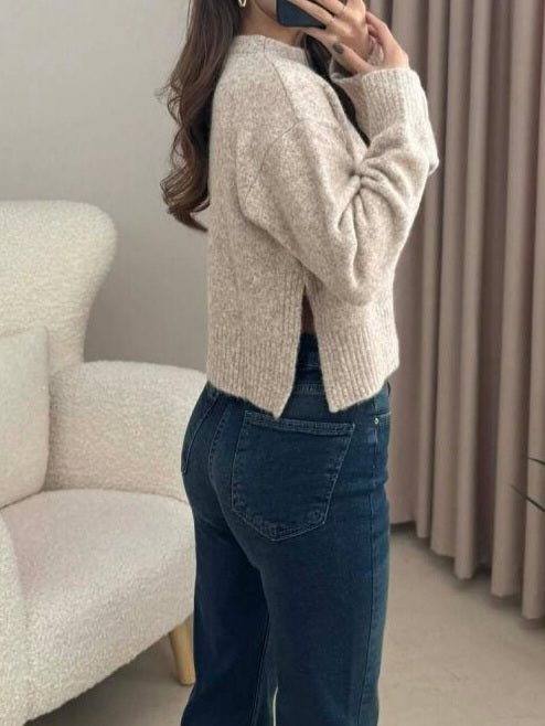 Maglione pesante morbido e caldo Beige Level Stores