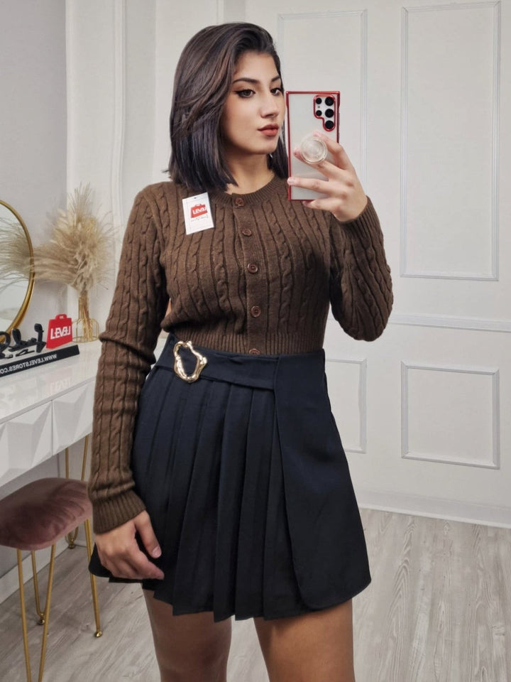 Pantagonna plissettata elastico in vita Bordo Level Stores