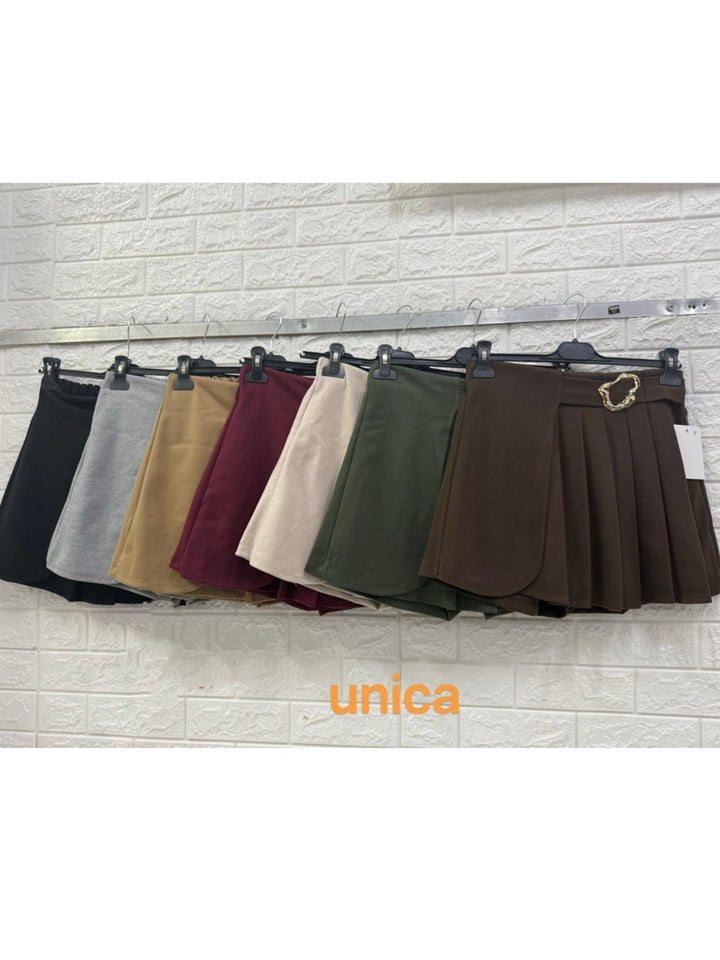 Pantagonna plissettata elastico in vita Marrone Level Stores